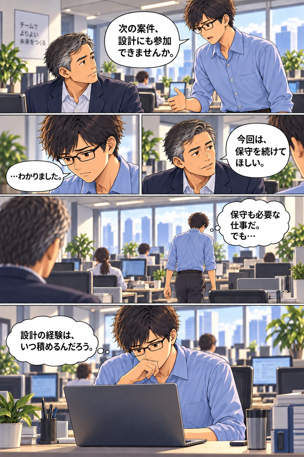 今の仕事を続けるか、外の選択肢を確かめるか:全3ページの1ページ目。画像を押すと拡大できます。