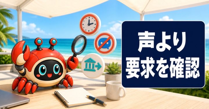 AI音声詐欺の見分け方｜声ではなく「急がせ方」と送金要求を確認するの要点を表すWORK EDITサムネイル