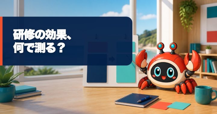 生成AI研修の効果はどう測る？受講前後と30日後で比べる4指標の要点を表すWORK EDITサムネイル
