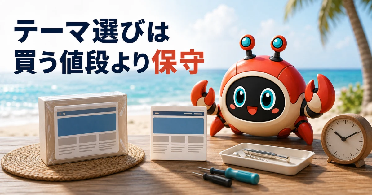 WordPressテーマは自作と有料のどちらがよい?費用・自由度・保守で比較