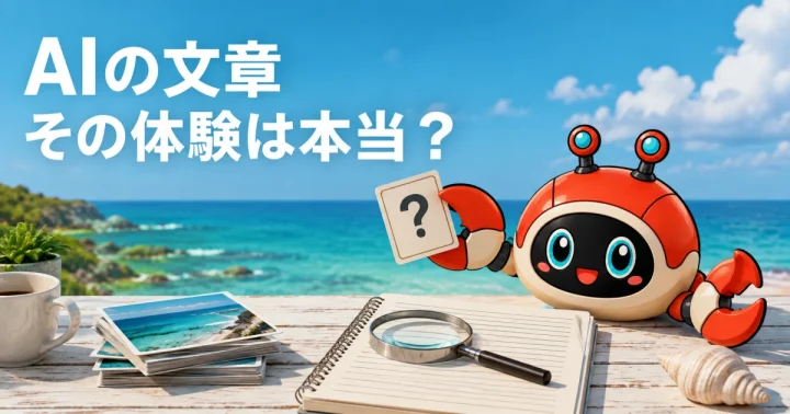 AI生成記事で避けるべき誤情報と架空体験:記事内容を表したイメージ(実物製品の写真ではありません)