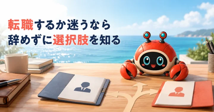 AI時代に転職すべき人・今の会社に残るべき人｜4つの判断軸：記事内容を表したイメージ（実物製品の写真ではありません）