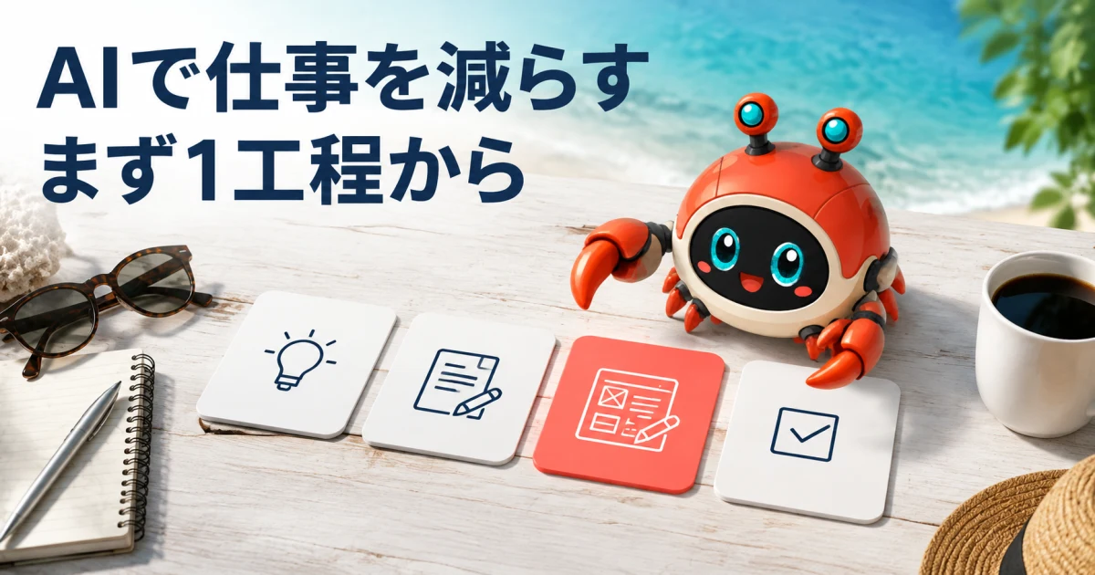 AI業務効率化の設計図｜生成・確認・承認・自動化を分ける
